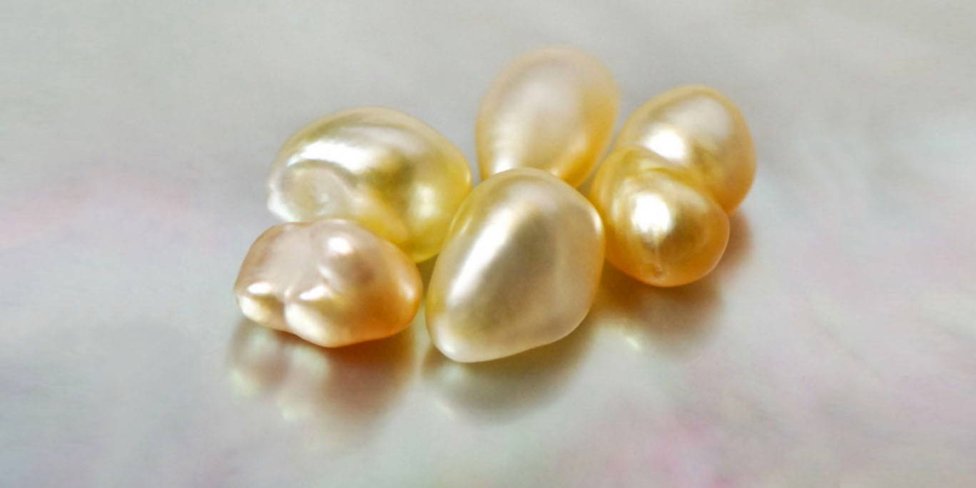 Golden South Sea Keshi Pearls
