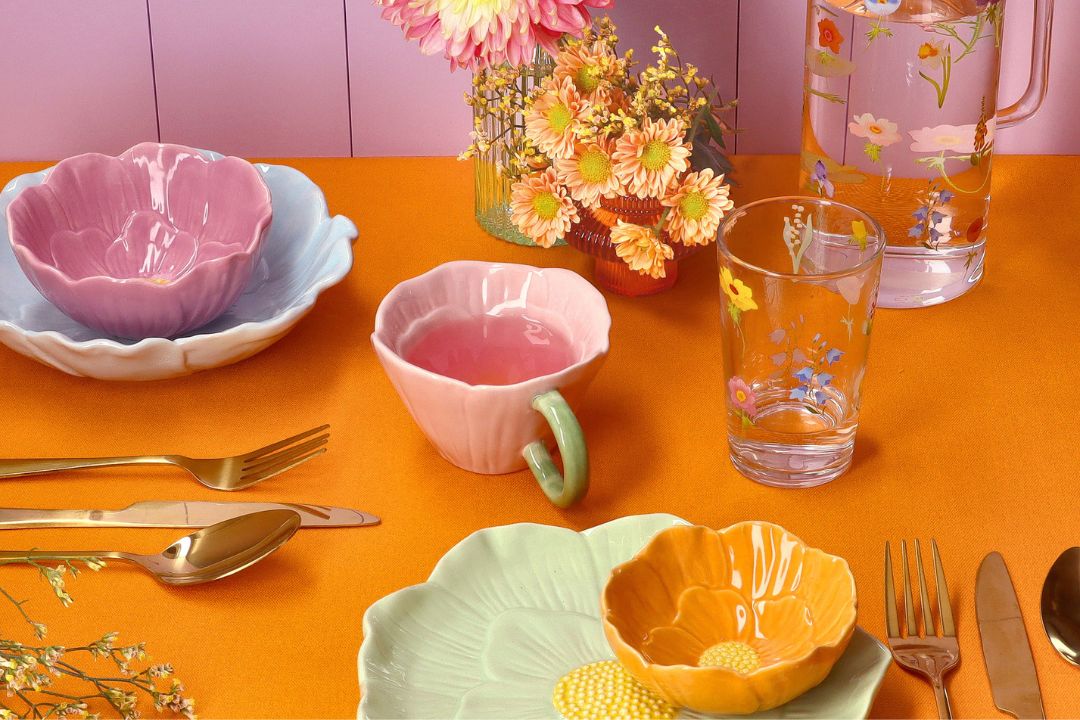 2025 Flower Ceramic Kitchenware | Bowls, Mugs & Plates Collection