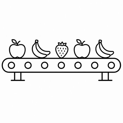 Food grade conveyor icon