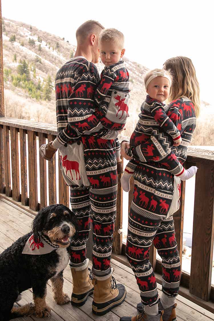  Lazy One Deer Christmas Matching Family Pajamas