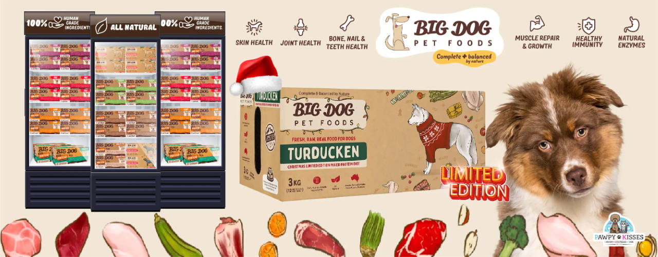 Christmas limited-edition Big Dog Turducken raw frozen dog food 3kg is now available!