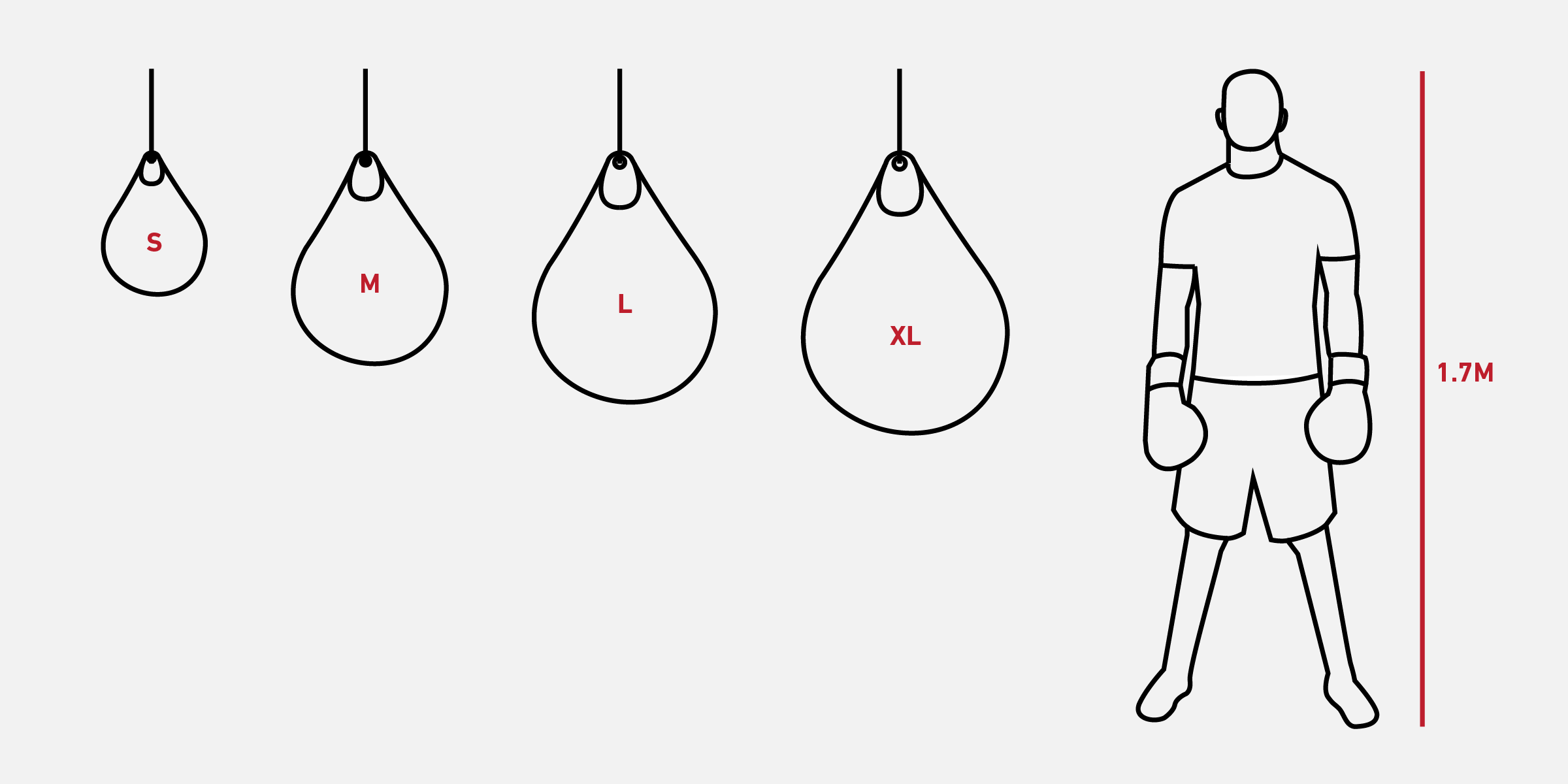 Water bag sizing illustration