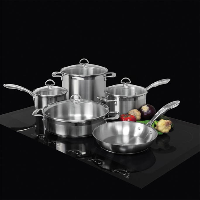 Group of CHANTAL® INDUCTION 21 STEEL COOKWARE SET (9 PC.)