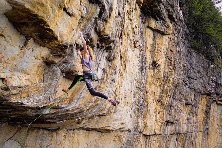 Abigail Humber first female to ascend Trebuchet 5.14b