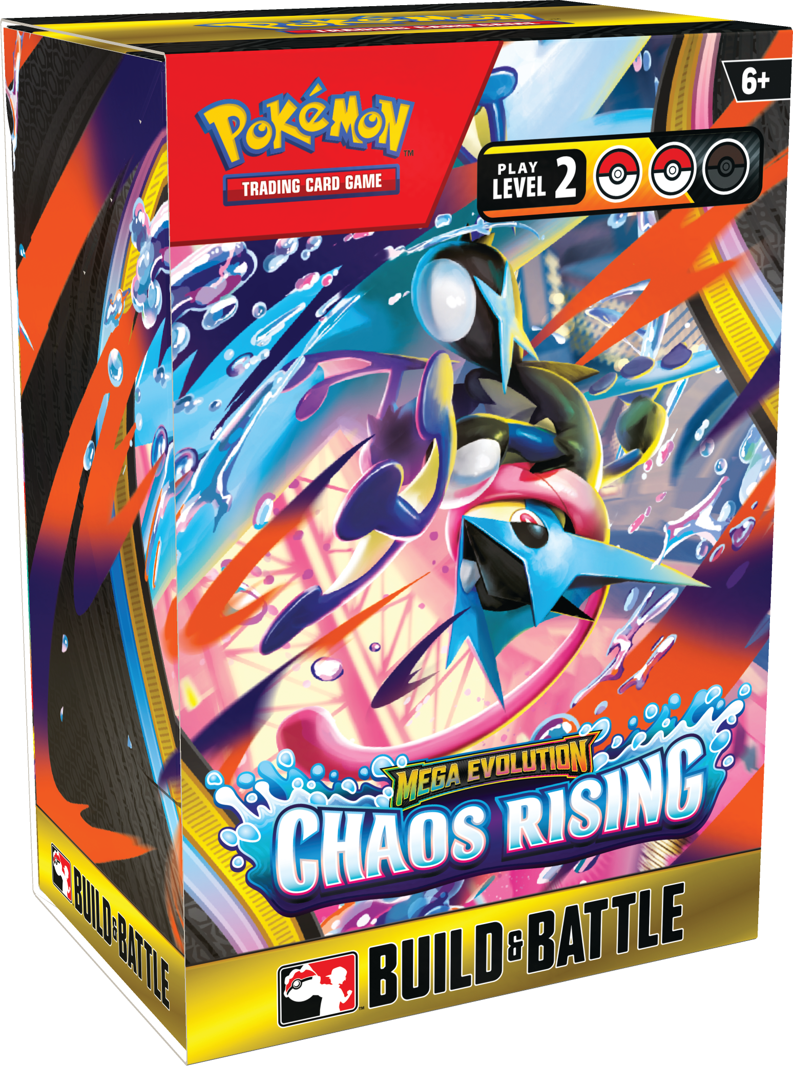 Pokémon Trading Card Game new Chaos Rising Build and Battle Box.
