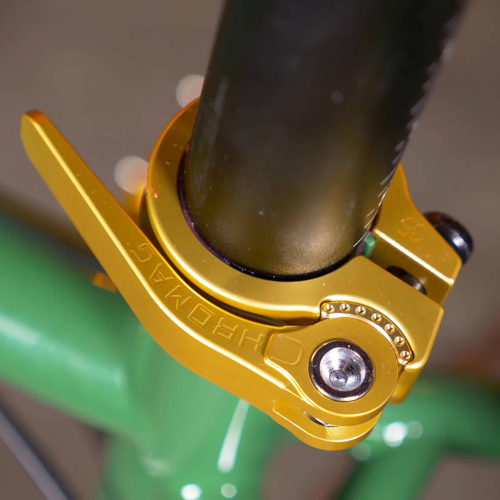 chromag gold quick release seatpost clamp saddle