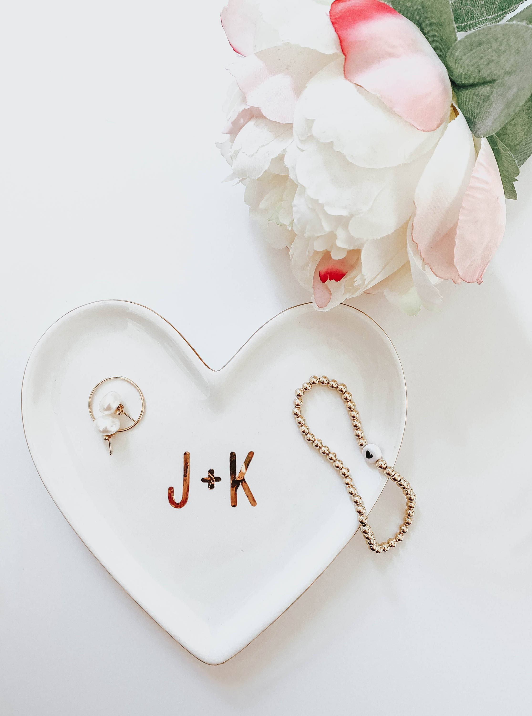 Valentine's Day Gift, Simple Initials Keychain, Gift for Him, Gift for