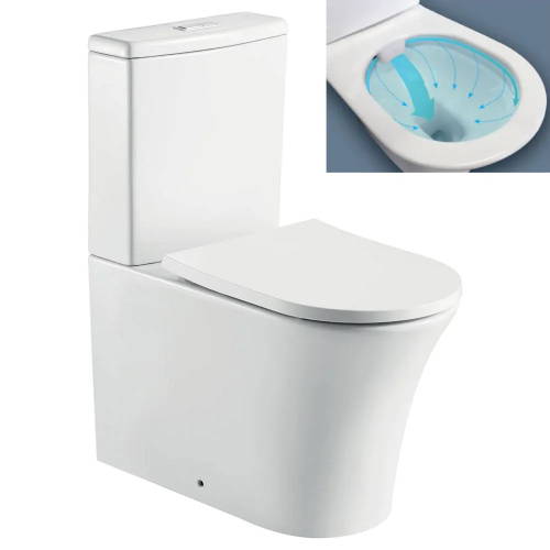 Back to wall rimless toilet