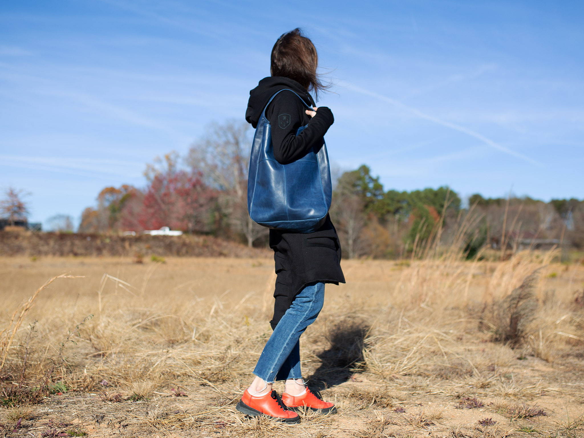 hobo bag - blue