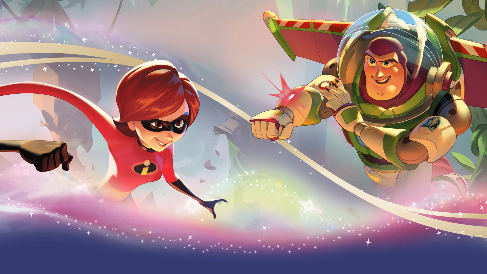 Disney Lorcana Wilds Unknown Rarest Cards - Animated characters in action against a colorful background.