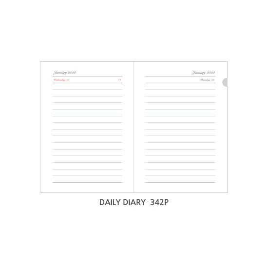 Daily plan - O-CHECK Eco-friendly 2020 A6 dated daily diary planner