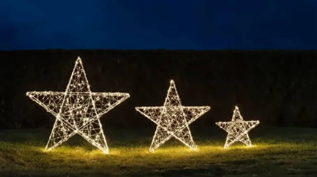 Styling Star Lights, Outdoor Hanging Star Light Duo