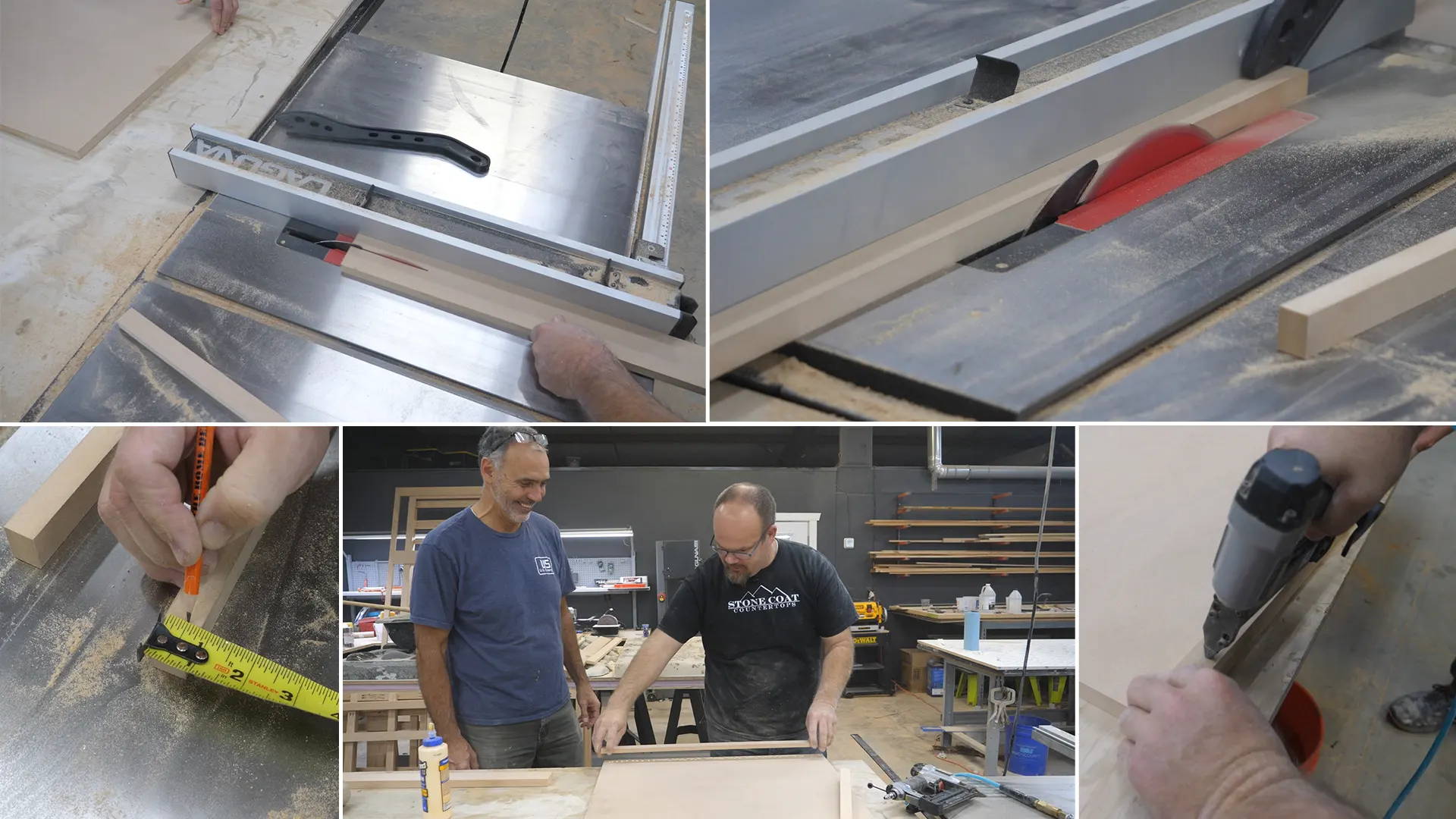Creating a substrate with MDF for the project, bonding with wood glue, and securing with 1 ¼ inch 23 gauge pin nails.