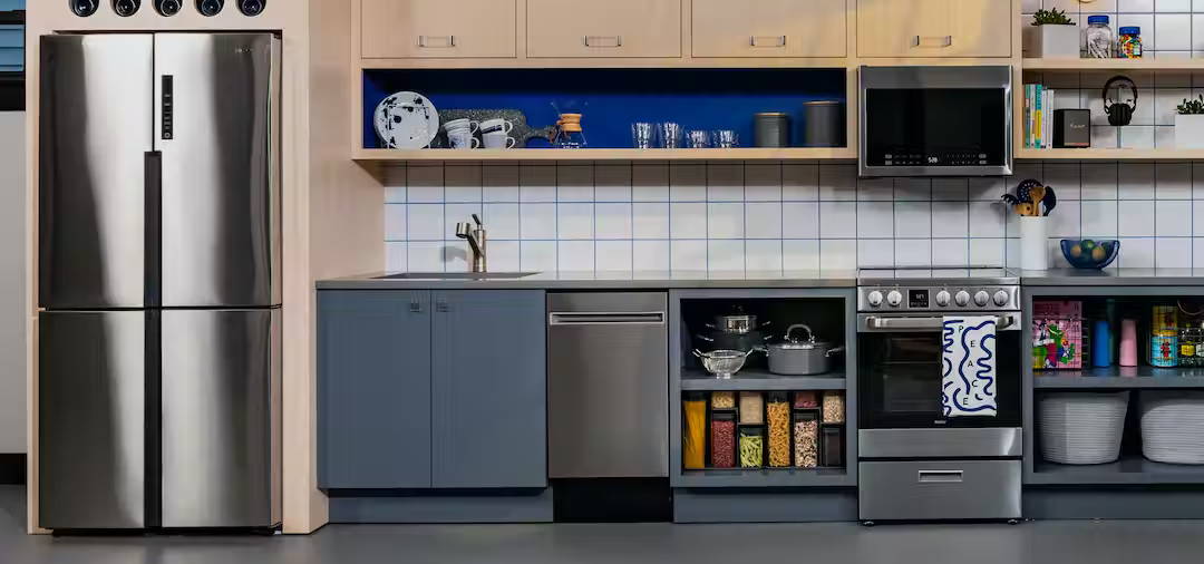Haier small space appliances in a modern kitchen