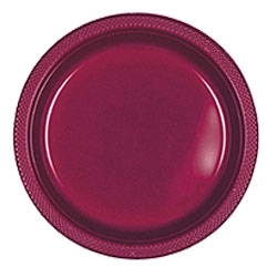 Round plastic berry red party plate. Shop all Berry party supplies.