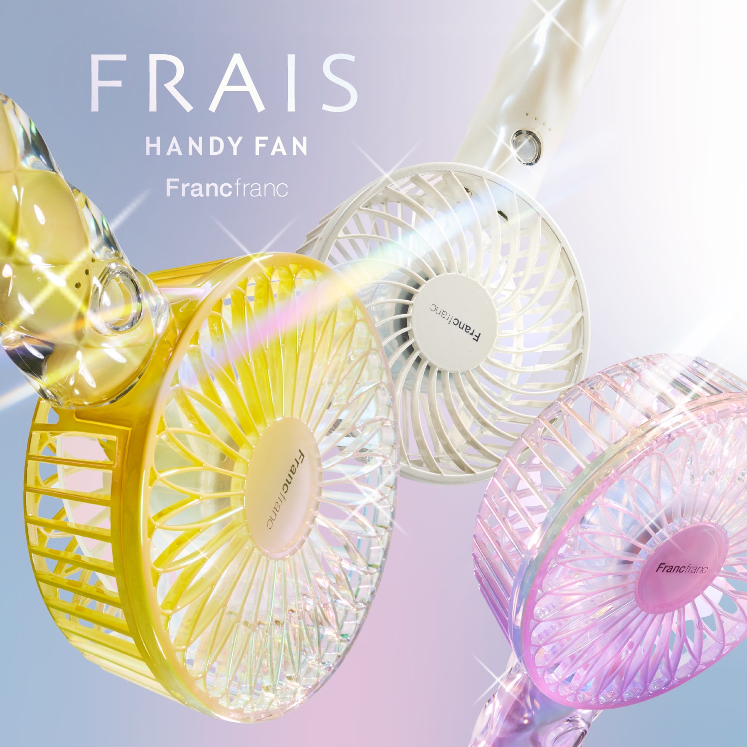 49 桃+灰色 店舗証明付Francfranc フランフラン フレハンディファン お気に入りを見つけよう！🧡／フレ ハンディファン | ショップニュース