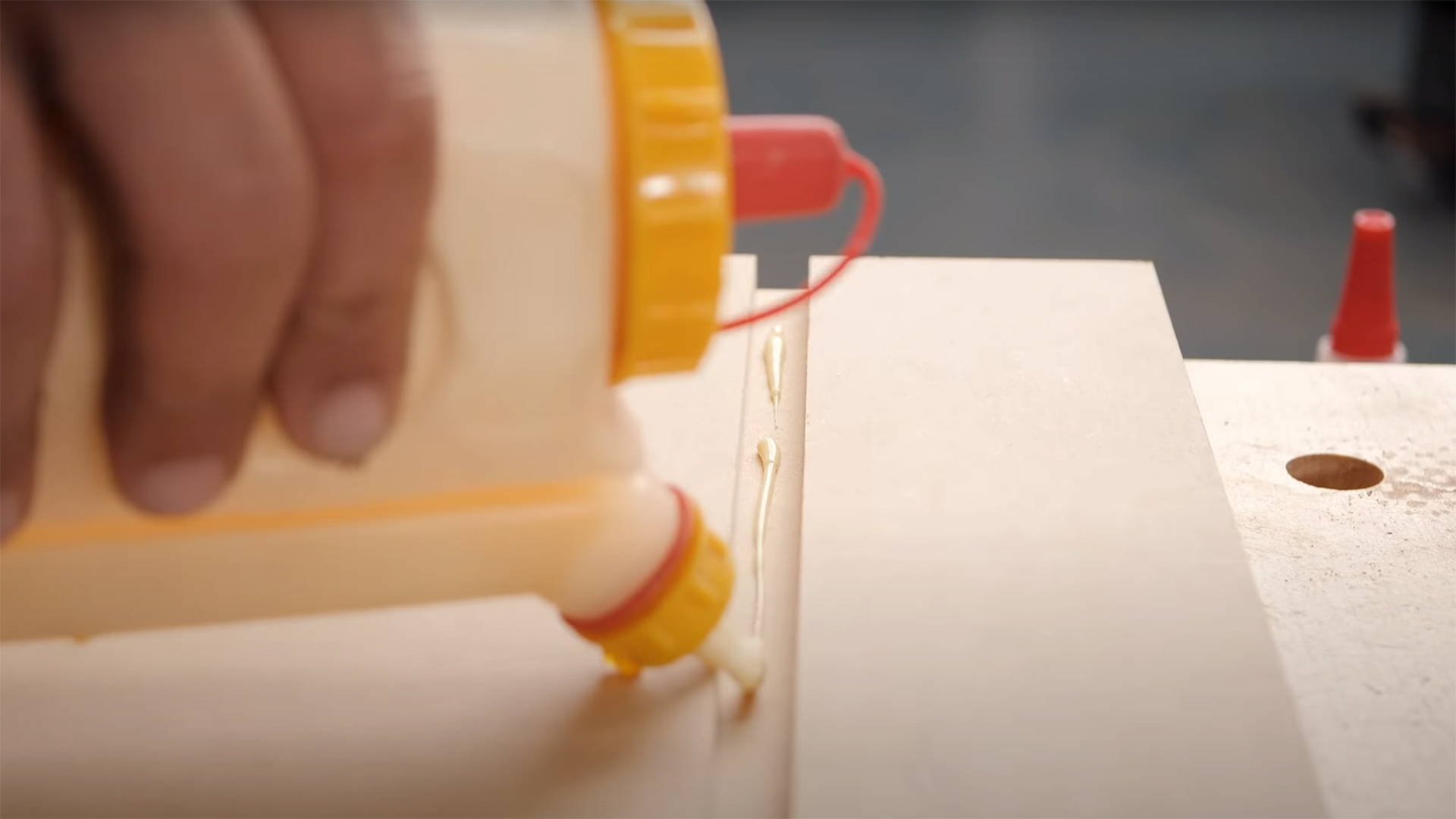 Gluing in shooting board key