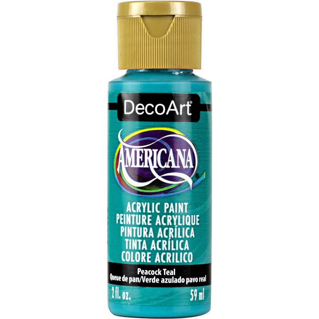 Peacock Teal Americana Acrylics DA326-3 2 ounce bottle