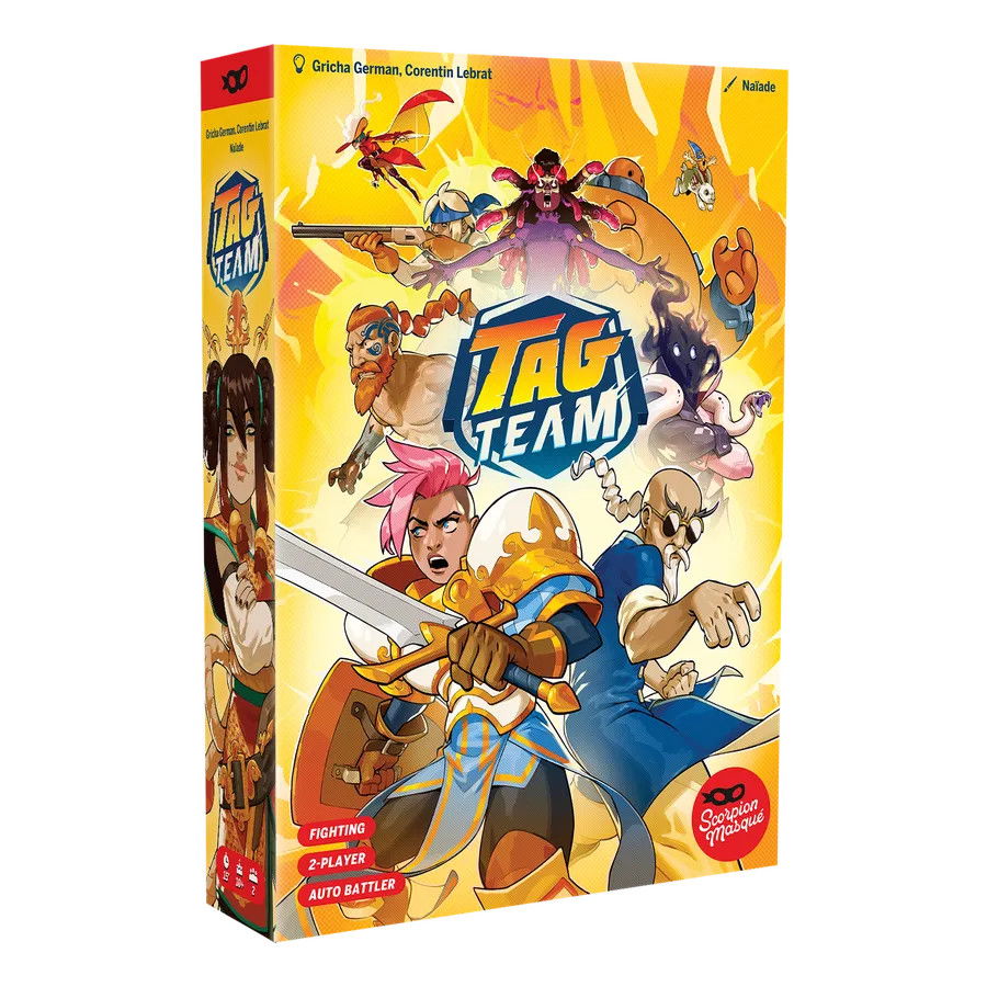 The box art of the Valentines board game Tag Team.