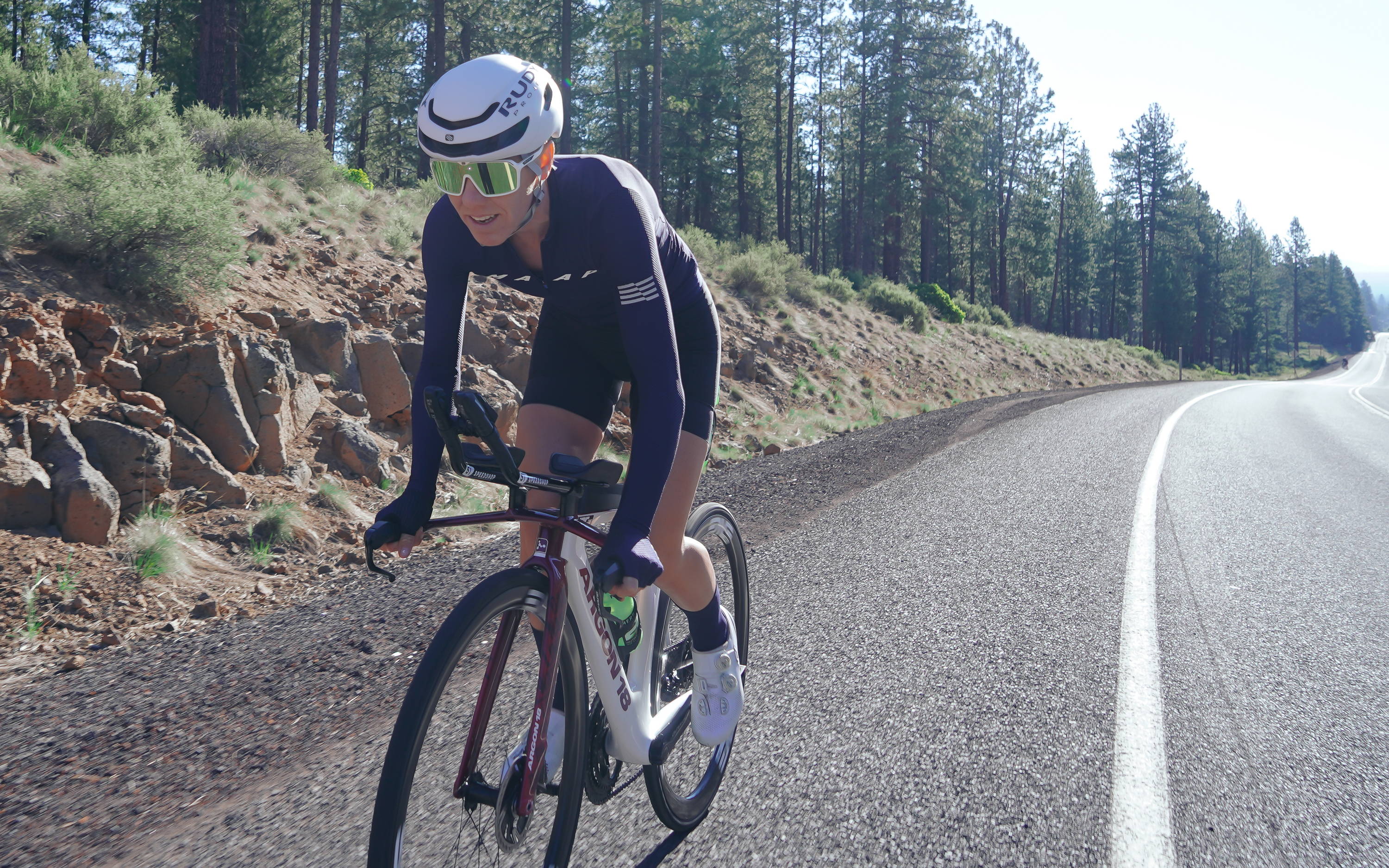 Rudy Project Nytron helmet worn by professional triathlete Heather Jackson