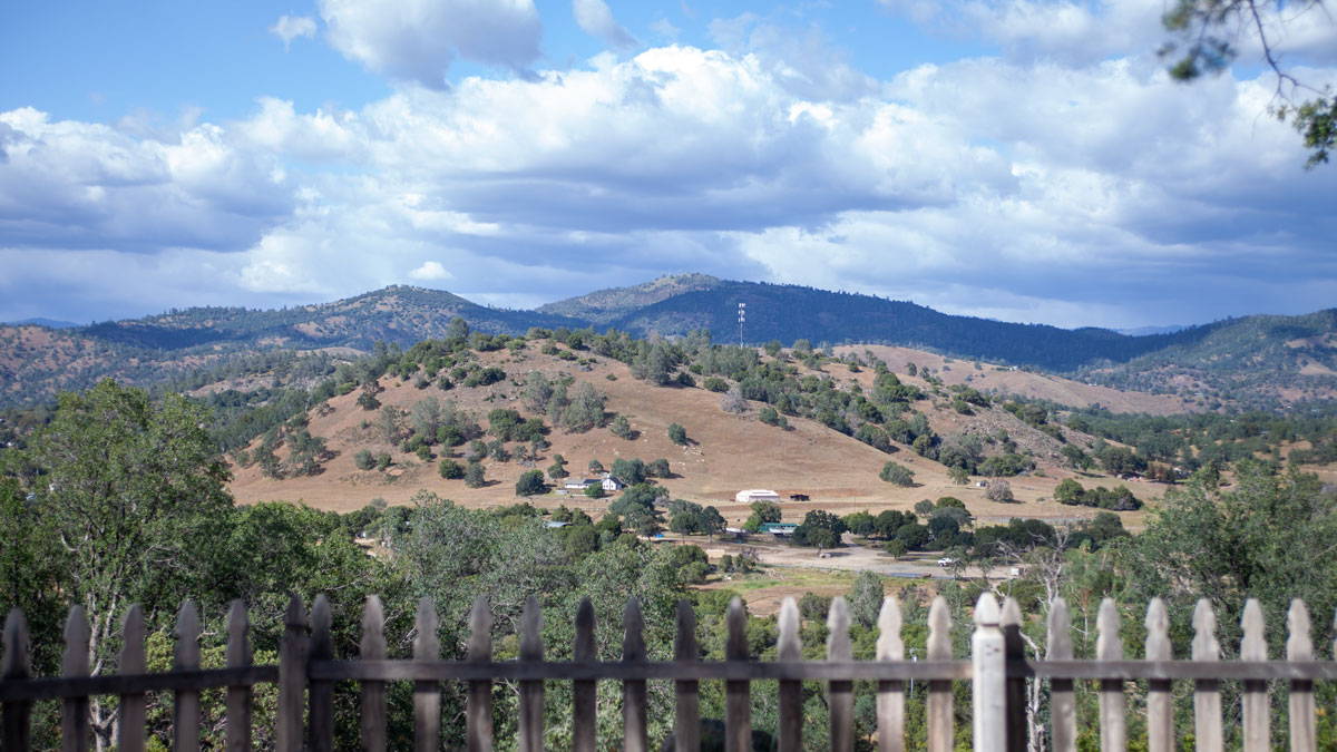 Overlooking Coarsegold California from the front yard. 