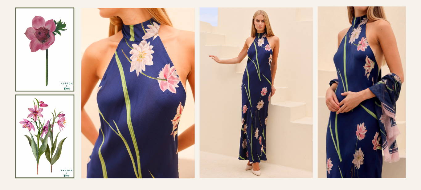 SS26 RHS and Aspiga clothing collaboration for Chelsea Flower Show