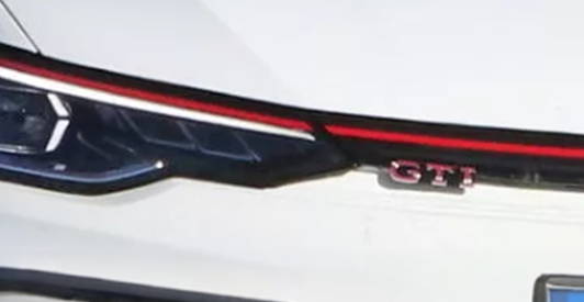 Up close of GTI badge