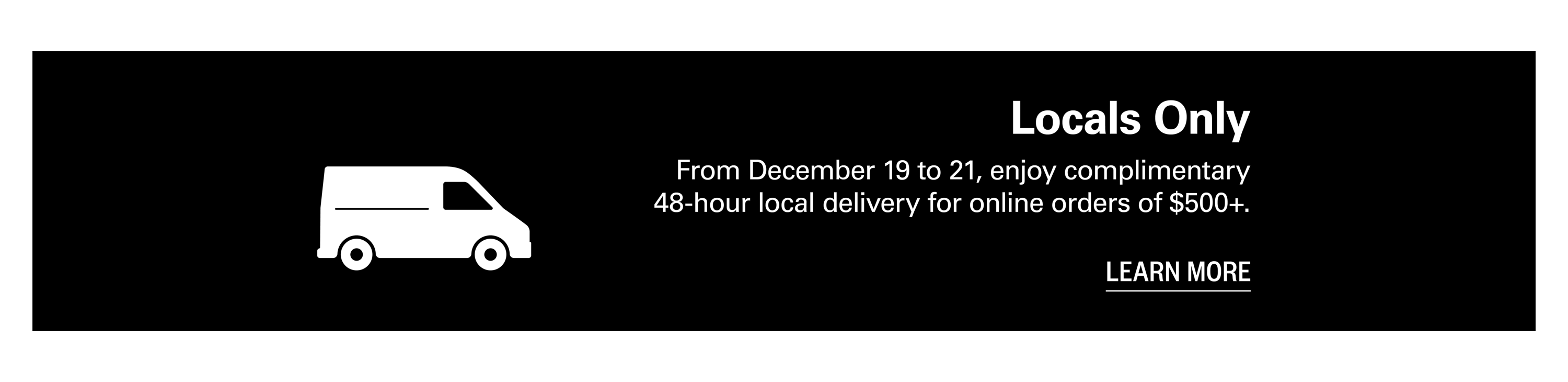 complimentary local delivery