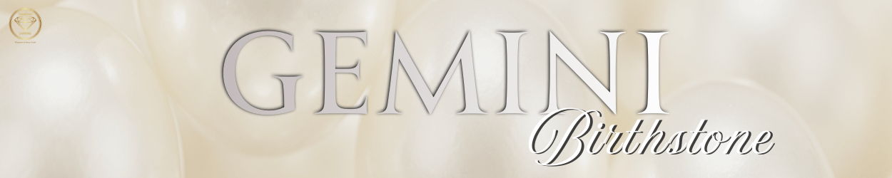 Gemini birthstone banner 