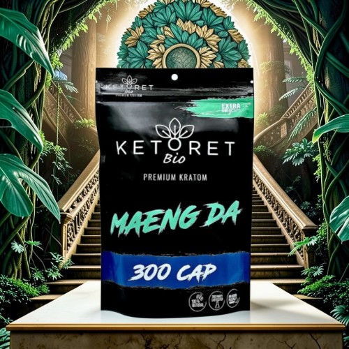 KETORET Bio Maeng Da supplement package with 300 capsules design.