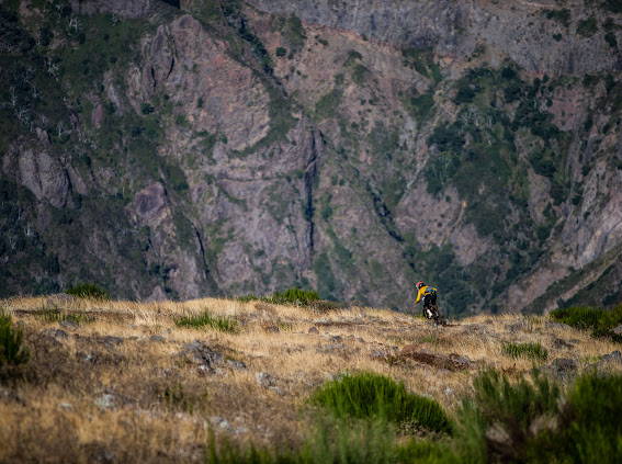 MTB rider in the mountains