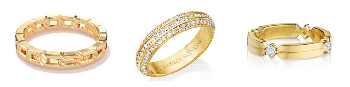 yellow gold wedding bands