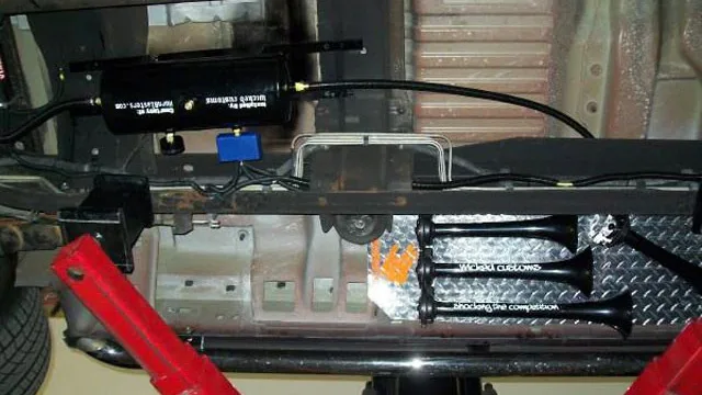 Wicked Customs's 2000 Ford Excursion Train Horn Install