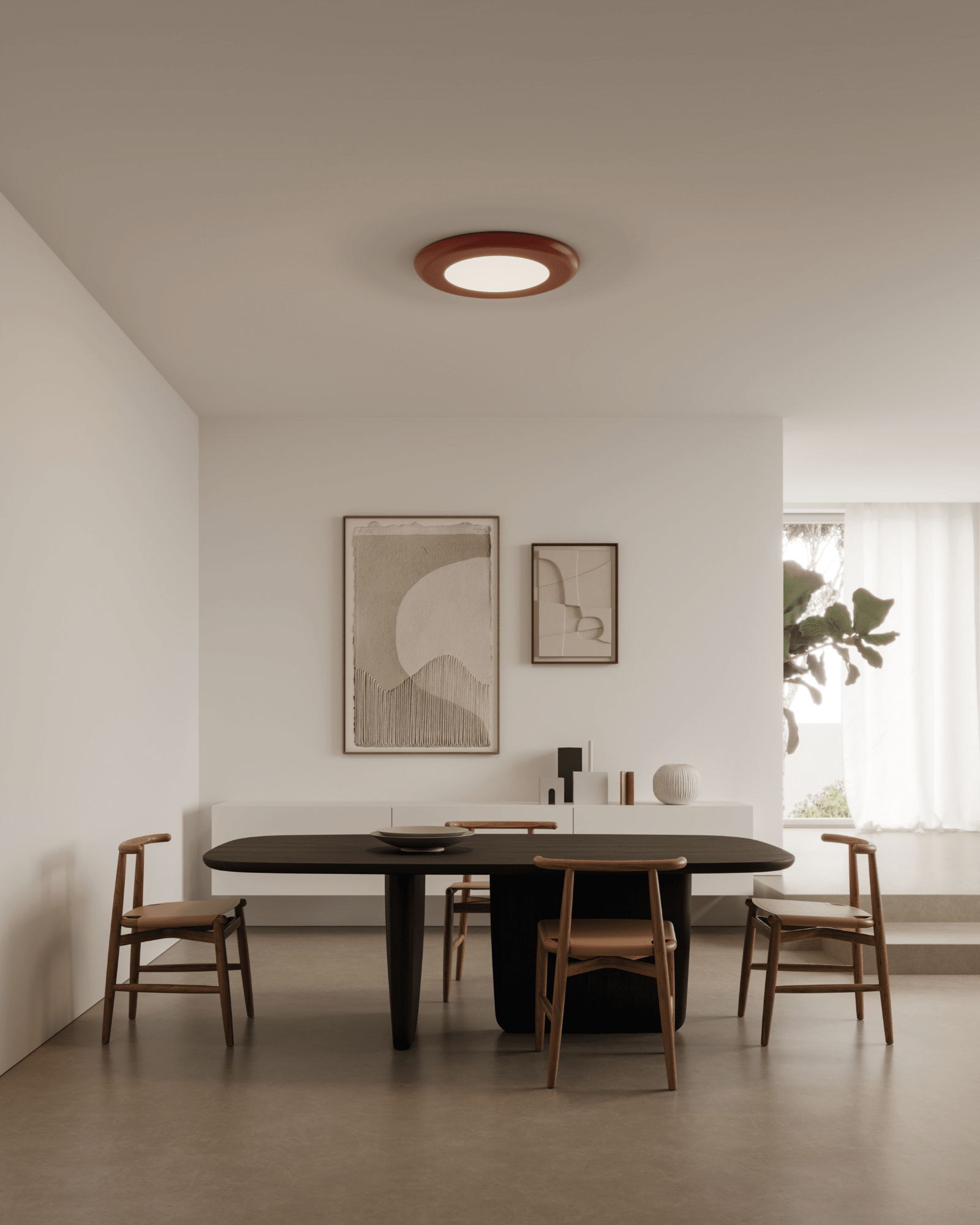 Mid Century Flush Mount Ceiling Light - Lighting Collective