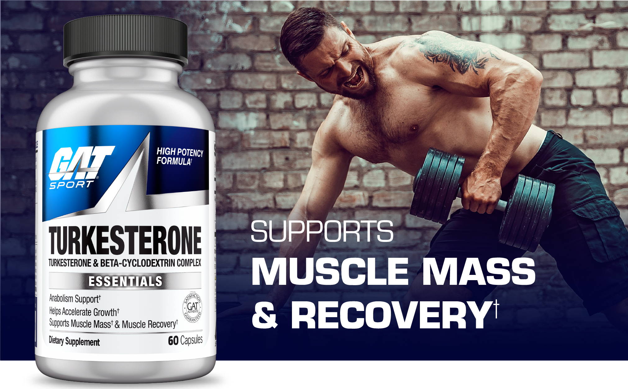 Supports Muscle Mass & Recovery - Muscular guy exercising outdoor