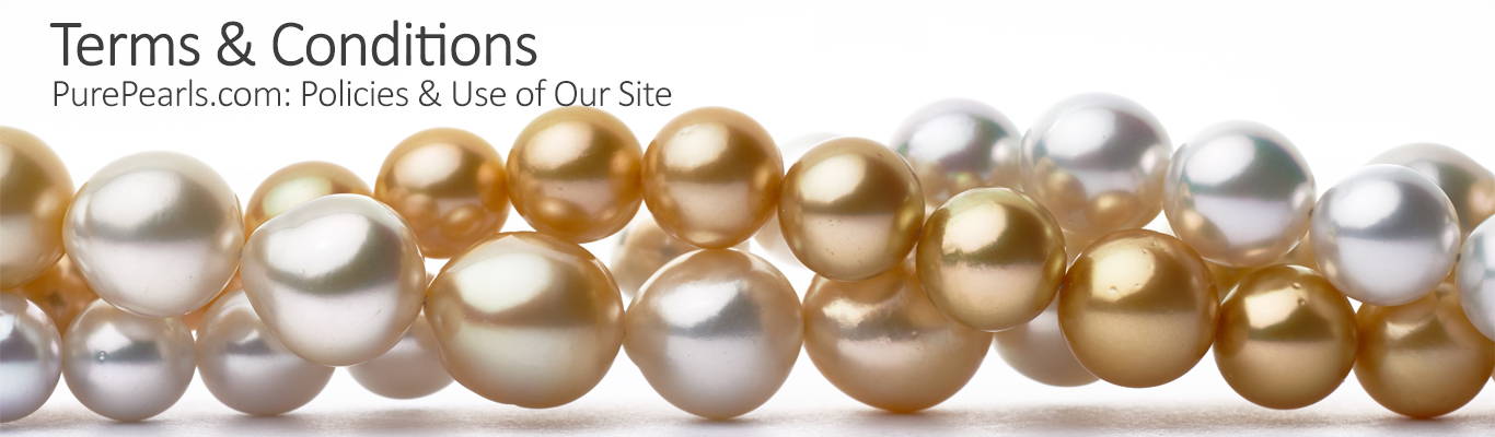 Read PurePearls.com Terms and Conditions Page Banner