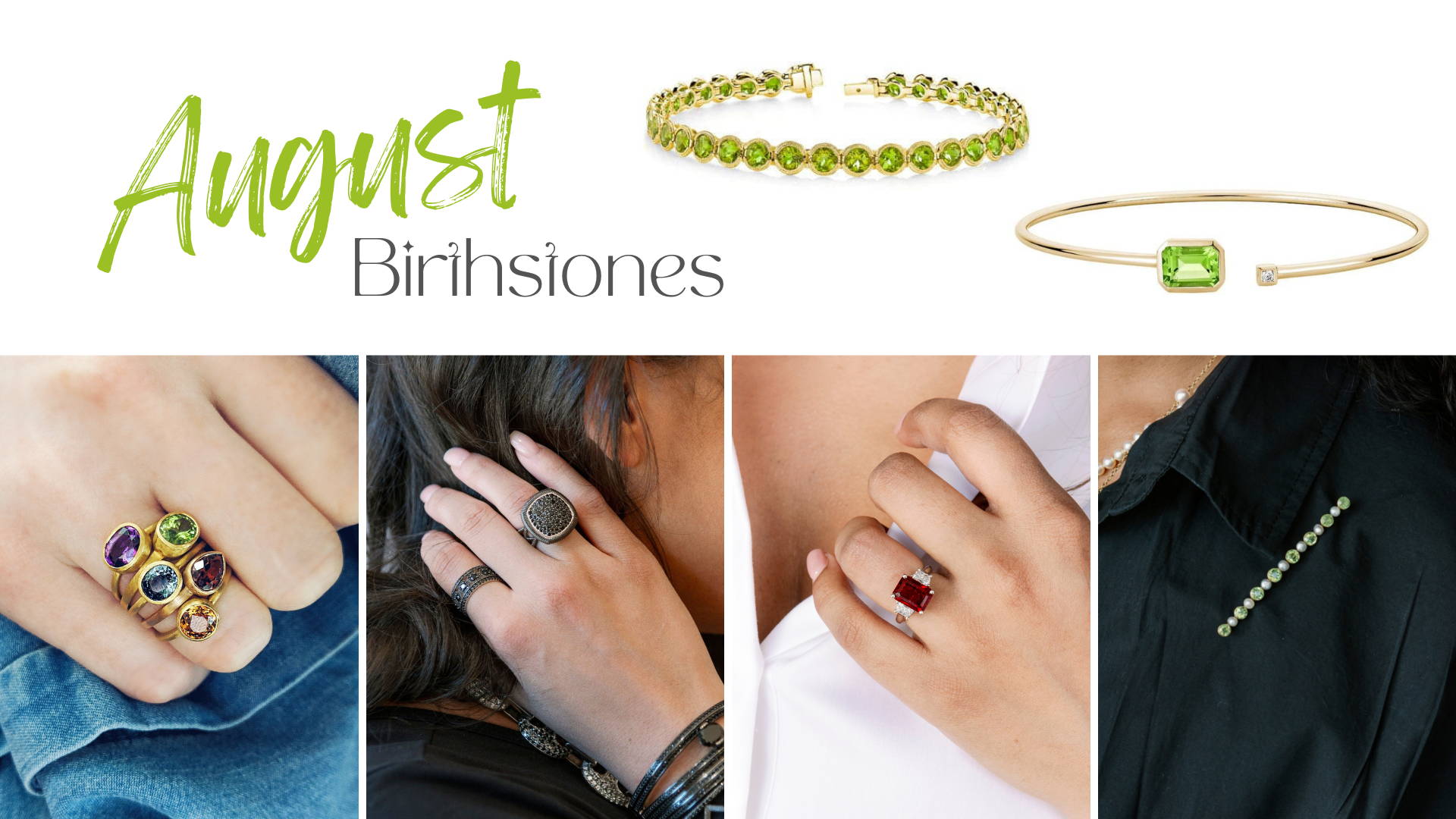 birthstone banner for those born in August