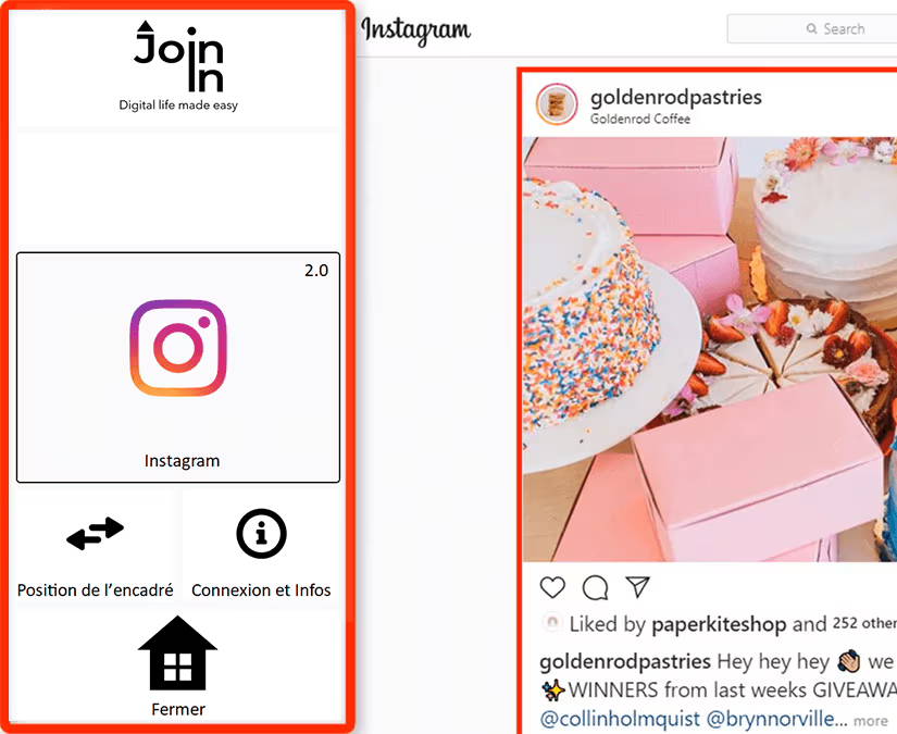 Tobii Dynavox Accessible Instagram sur Communicator 5 Accessible Apps 