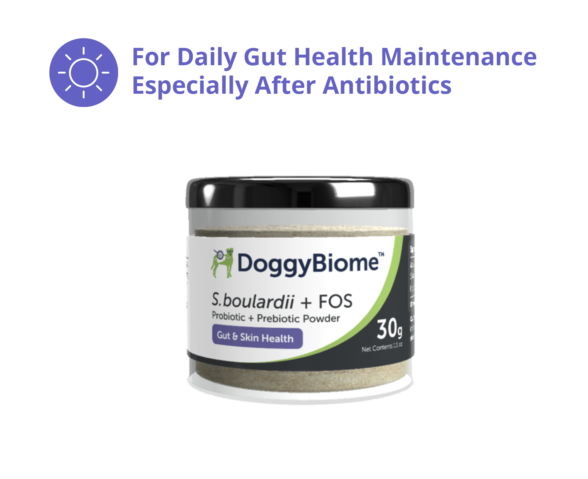 DoggyBiome S.boulardii + FOS Powder for Dogs