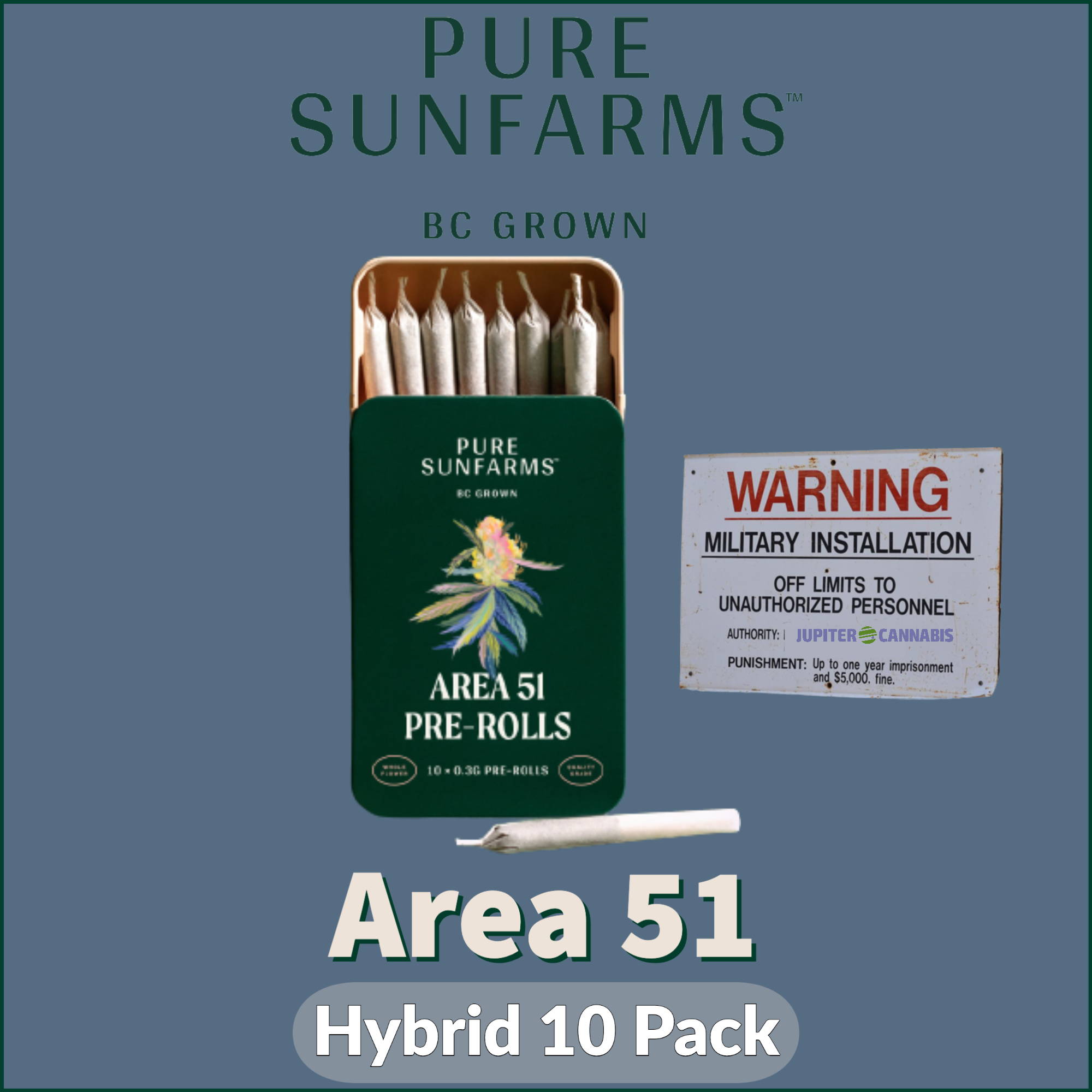 Area 51 Pre Rolls by Pure Sunfarms | Jupiter Cannabis Winnipeg