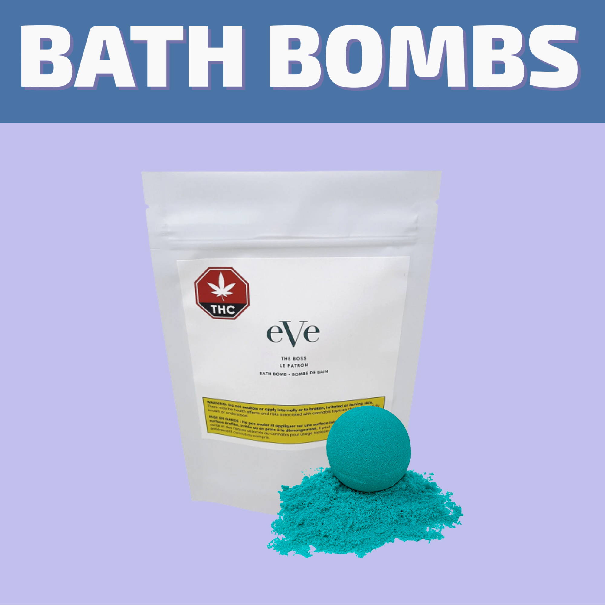 Order CBD and THC Bath Bombs online for same day delivery in Winnipeg or visit our cannabis store on 580 Academy Road.