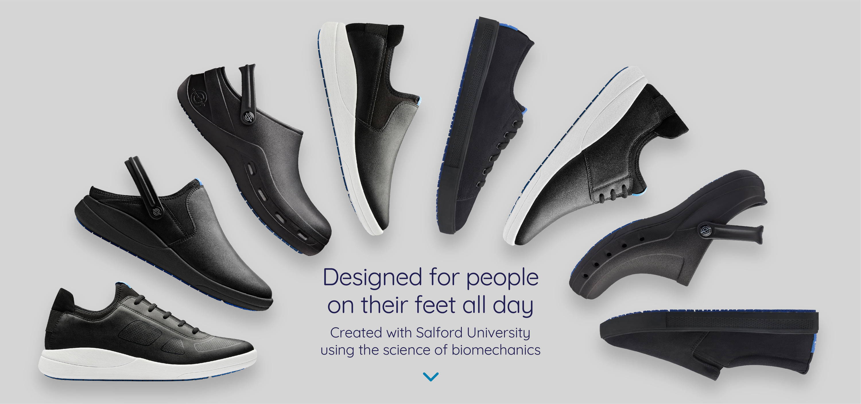 Non slip shoes and slip resistant shoes from WearerTech , created using the  science of biomechanics