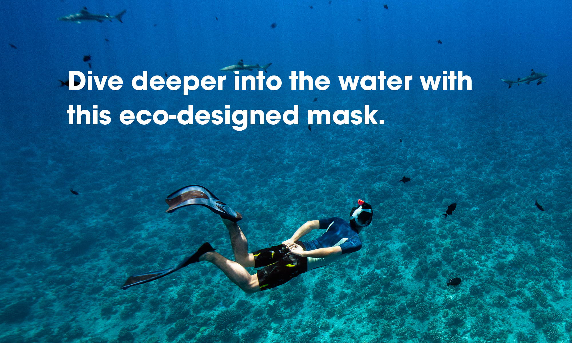 Masque Easybreath, masque facial snorkeling