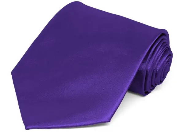 Amethyst Purple Solid Color Necktie