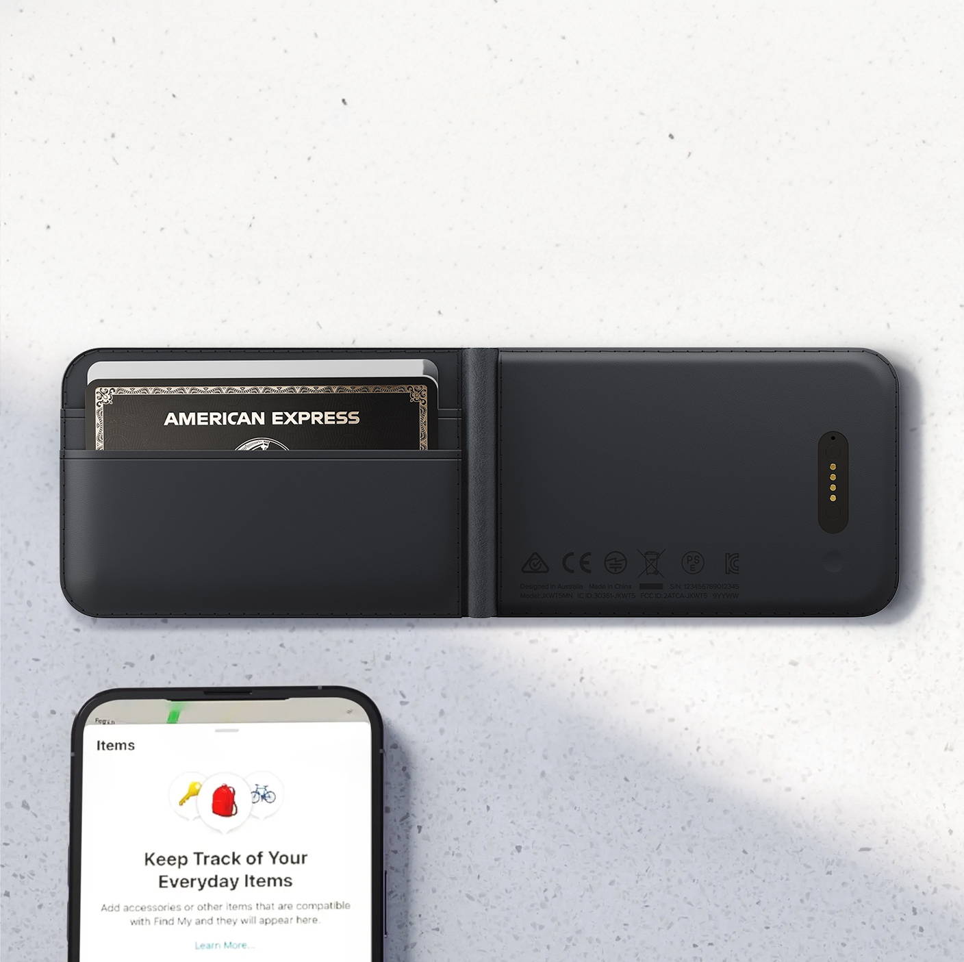 LOC8 MagSafe Finder Wallet and Stand