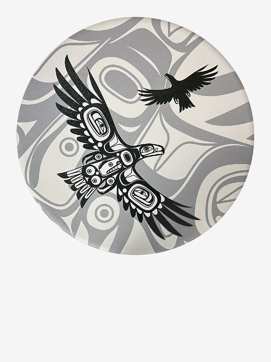 Soaring Eagle Ceramic Trivet by Corey Bulpitt, Haida