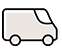 Truck icon with a black outline