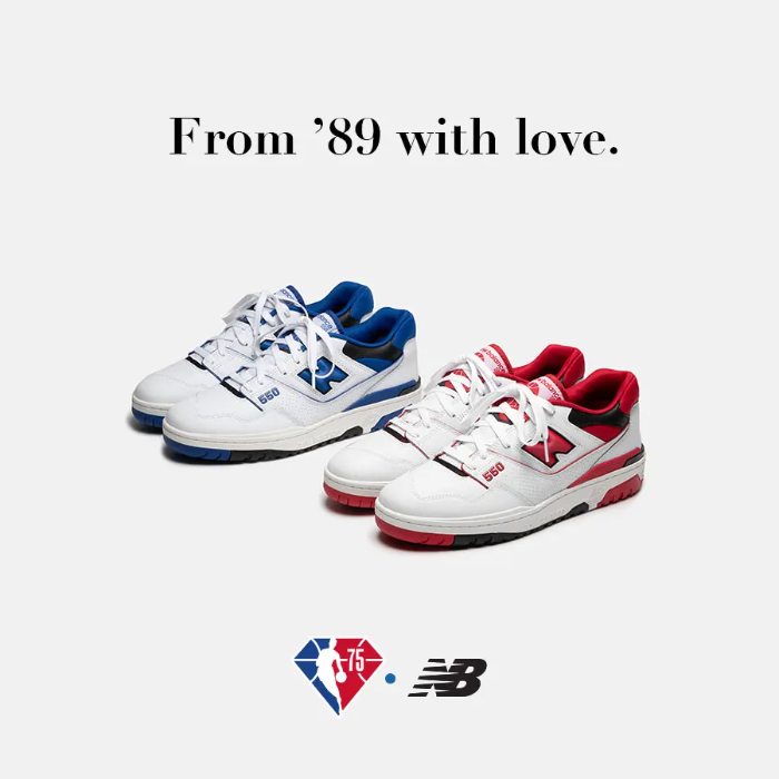 from '89 with love. new balance x nba 550s