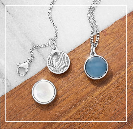gemstone urn pendants