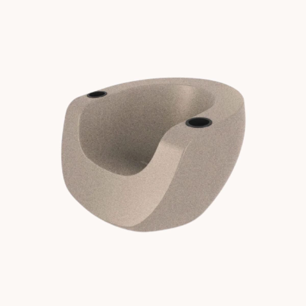 Round in-pool chair with cupholders